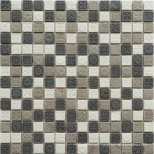 Luxury Grey White Backsplash Resin Mosaic for Wall Decoration